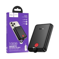Power Bank Magnético Hoco  J133A Triumph com Cabo Tipo-C PD20W 10000mAh Preto Power Bank Magnético Hoco  J133A Triumph com Cabo Tipo-C PD20W 10000mAh Preto